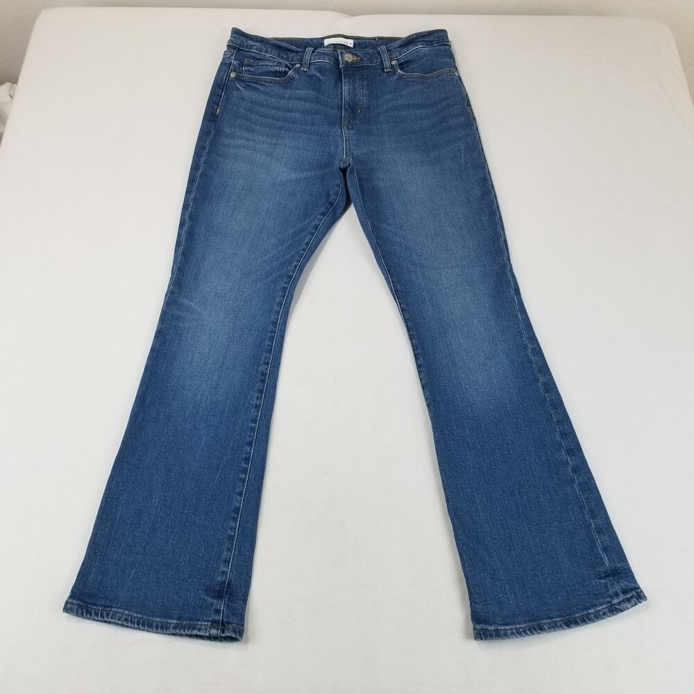 LOFT Jeans Womens 10 Blue Bootcut Stretch Mid Rise The Boot Classic Fit